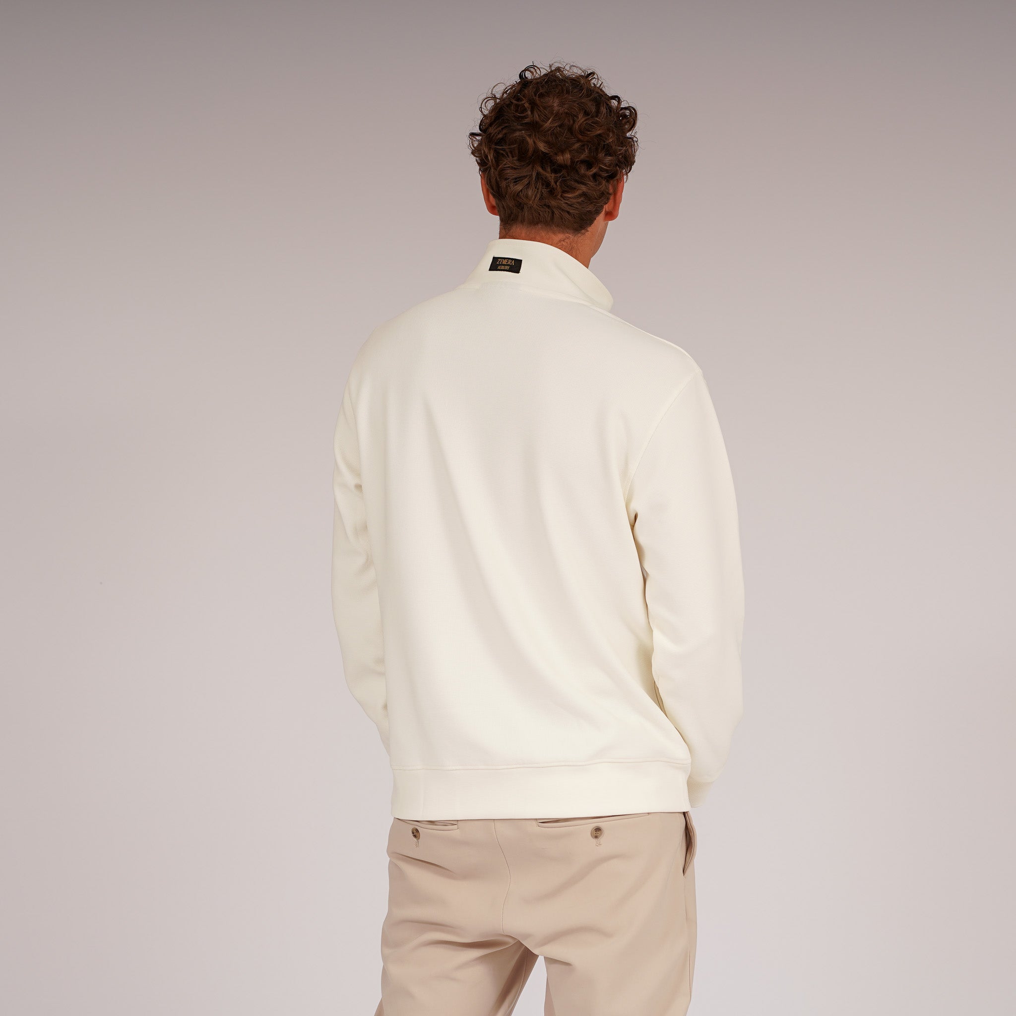Viertel Reißverschluss Pullover aus Wollgemisch